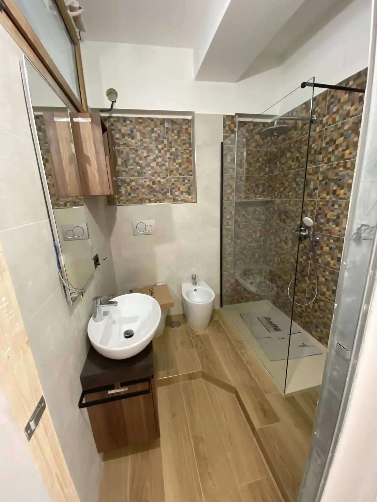 Bagno con doccia walk-in